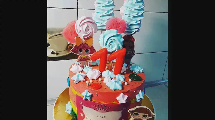 торт куклы Лол