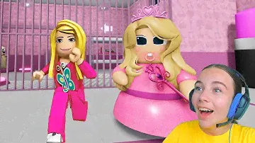 ПОБЕГ ОТ МАЛЫША БАРБИ в ROBLOX!