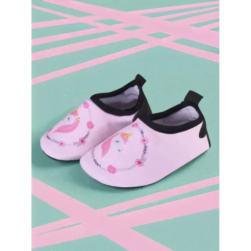BearWear / Коралловые тапочки аквашузы детские "Единорог розовый" BWK-Z/0414-3
