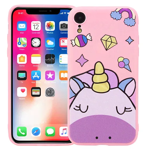 Чехол для iPhone XR "Спящий единорог"-0