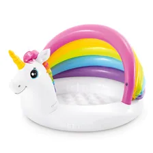 INTEX Бассейн надувной детский Единорог, 1-3 лет, 12х102х69см, 57113NP