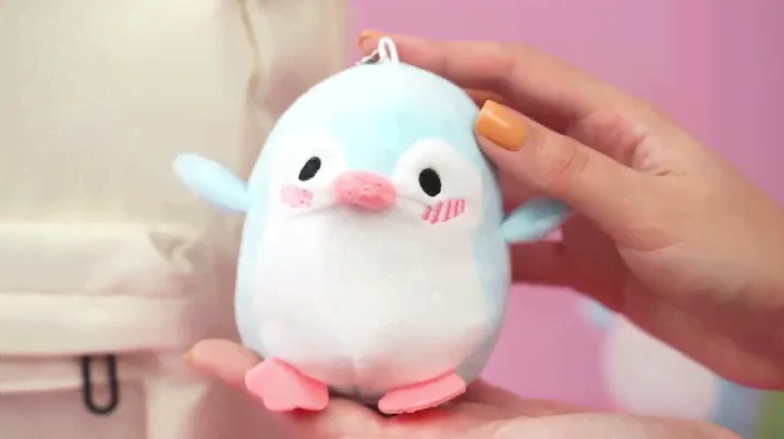Мягкий брелок "Penguin" голубой, 11 см