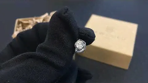! Подвеска 093858 из белого золота 585 пробы с фианитом