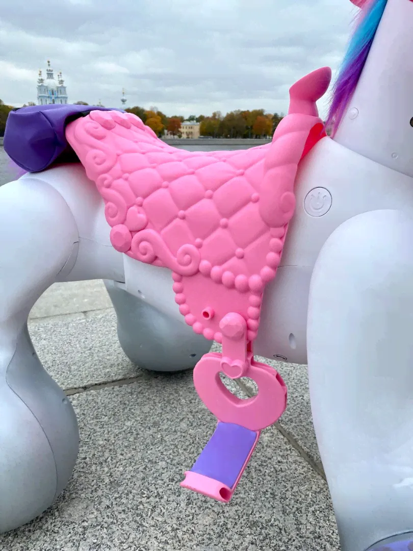 Детский электромобиль-единорог Rideamals Josie Unicorn-4