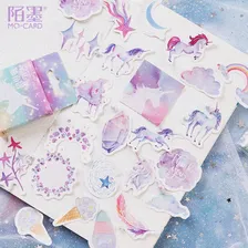 🛍 40 шт.упак. Единорог канцелярские наклейки s дудлинг путешествия DIY наклейка автомобиль мотоцикл багаж ноутбук велосипед скутер игрушки