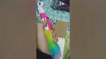 My new unicorn diary and my Unicorn pen🦄