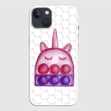 Чехол для iPhone 13 POP IT единорог поп Ит