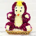 Игрушка из живых цветов Единорог прекрасный