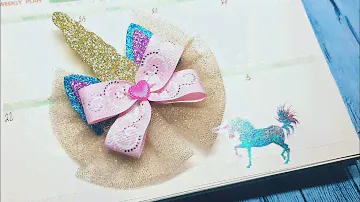 Единорог  / Заколка своими руками / где искать МК