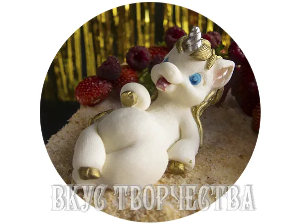 Единорог обжорка толстенький из шоколадной глазури-0