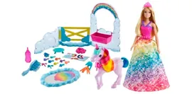 Barbie Набор игровой Дримтопия Кукла и единорог