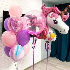 Комплект шаров на день рождения Любимый единорог