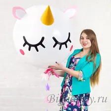 Большой шар "Единорог", 90 см