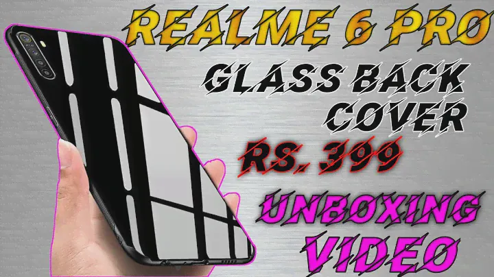Realme 6 pro back cover unboxing || Realme 6 pro glass back cover || Realme 6 Pro....