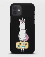 Чехол с дизайном Единорог с чемоданом для путешествий для iPhone 12 силиконовый